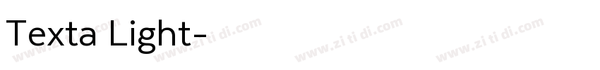 Texta Light字体转换